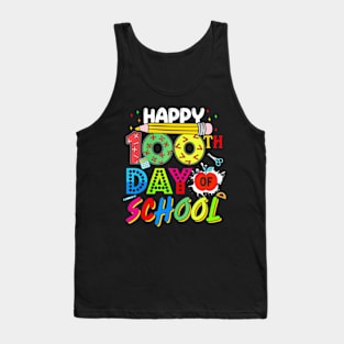 Happy 100 Days Of School 100Th Day Of School Teacher Kids Tank Top